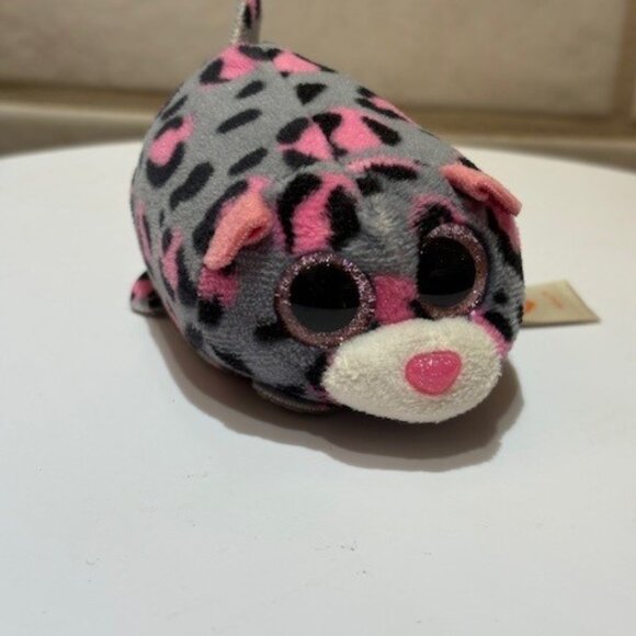 TY Beanie Boos Plush Lot of 3 Minis Pinky Owl,LeeAnn Lumur,Miles Leopard - Picture 2 of 10
